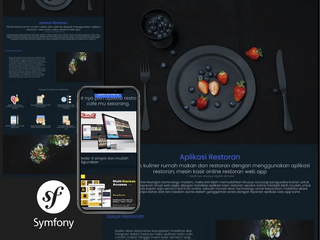 Pembuatan website symfony web app with SEO